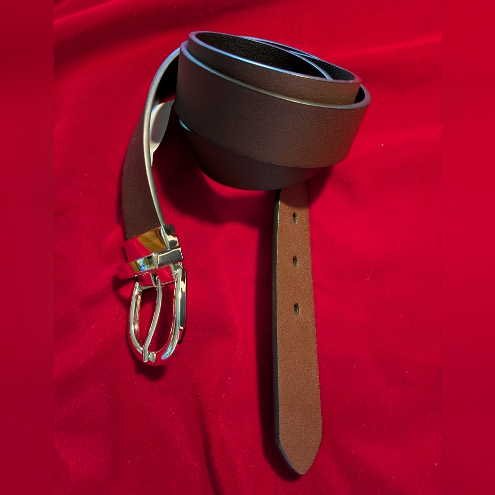 LAUREN CONRAD Man's Belt Synthetic Leather Size 1X Brawn